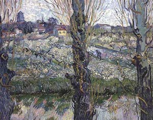 Orchard Blossom With View Of Arles 1889