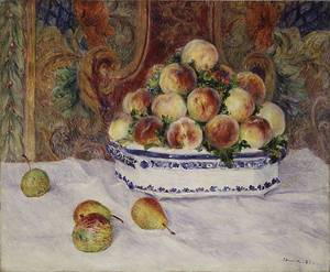 Still Life with Peaches 1881