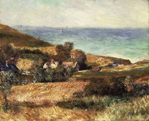 View of the Seacoast near Wargemont in Normandy 1880