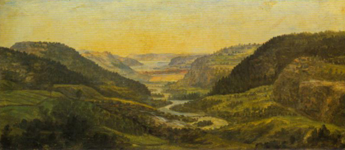 View over Tistedalen and Frederikshald 1788