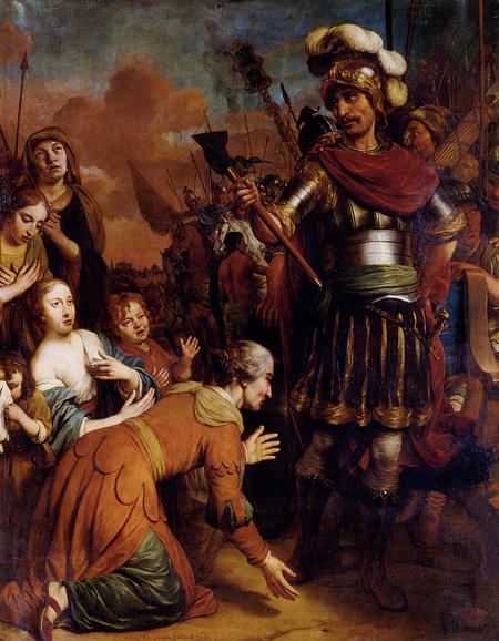 Volumnia Pleading With Her Son Coriolanus To Spare Rome 1674