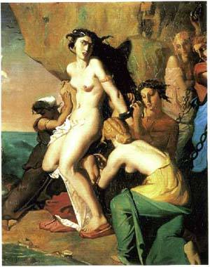 Andromeda Chained To The Rocks By The Nereids