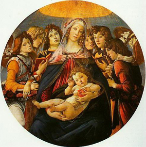 Madonna and Child with Angels (Madonna of the Pomegranate)