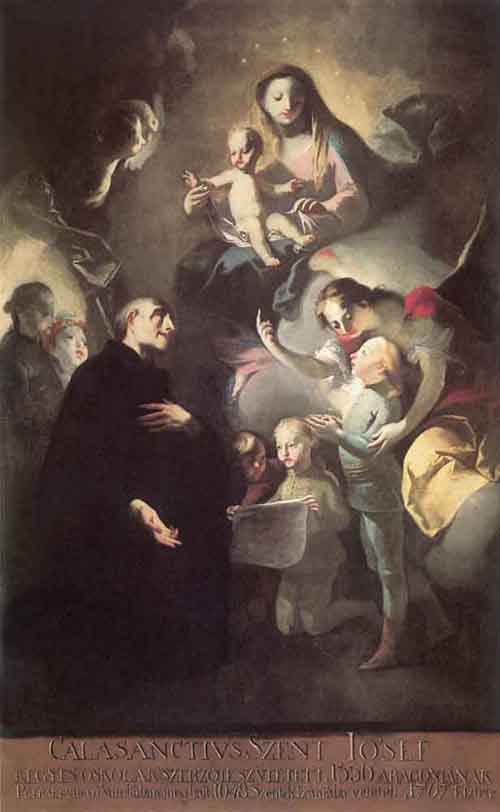 Saint Joseph Calasantius before the Virgin 1767