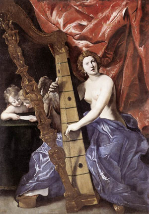 Venus Playing The Harp (Allegory Of Music) 1630-34