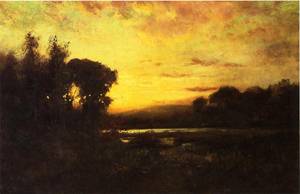 Wetlands at Sunset Date unknown