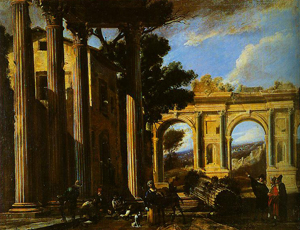 Architectural View with Two Arches