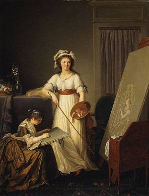 Atelier of a Painter Probably Madame Vig Le Brun and Her Pupil