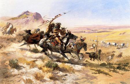 Attack on a Wagon Train 1902