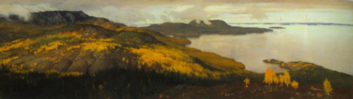 Autumn Landscape from Pielisjarvi 1899