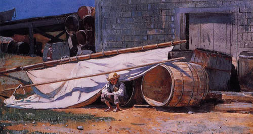 Boy in a Boatyard