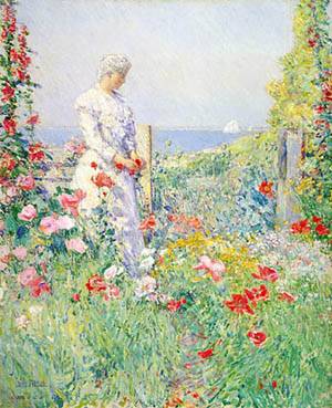 Celia Thaxter In Her Garden 1892