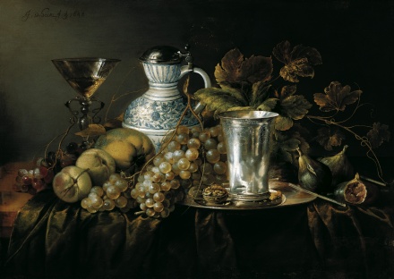 Fruit Still Life with a Silver Beaker 1648