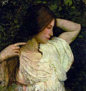 Girl Arranging Her Hair 1918 1919