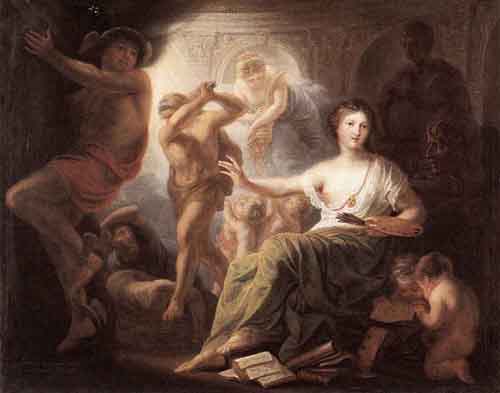 Hercules Protects Painting from Ignorance and Envy 1763