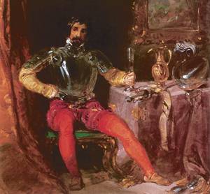 Knight Seated at a Table 1830 38