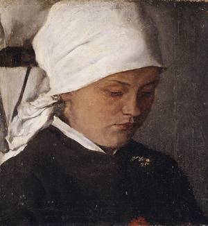 Peasant Girl with a White Headcloth 1885