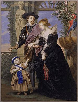 Rubens His Wife Helena Fourment and Their Son Peter Paul