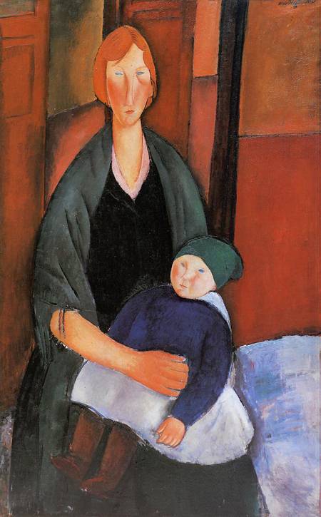 Seated Woman with Child (aka Motherhood) 1919