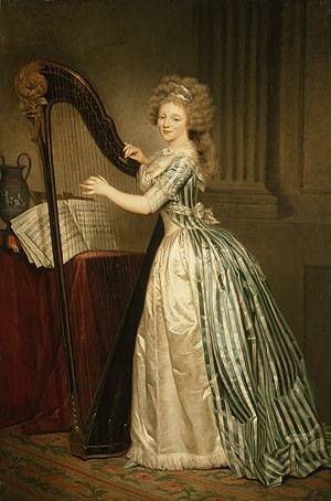 Self portrait with a Harp