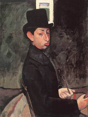 Self portrait with Top Hat 1907