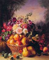 Still Life of Flowers and Fruits1