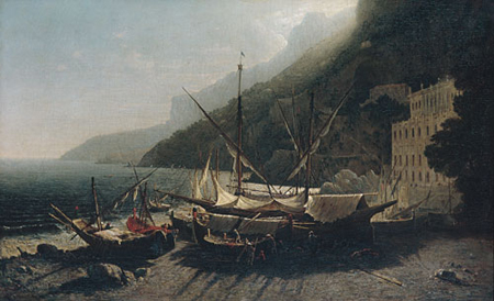 View at Amalfi Bay of Salerno 1857