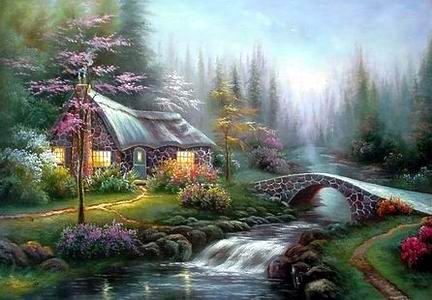 scenery oil painting landscape