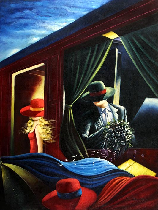 Strangers in the night Painting by Mosh Mosh - Fine Art America