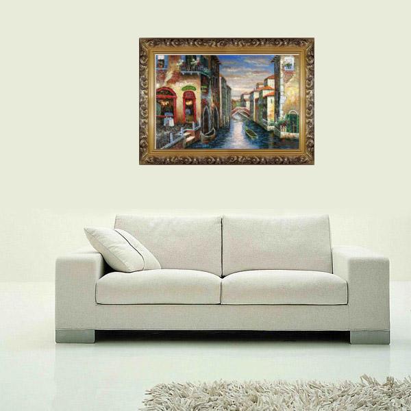 Venice oil painting,Venice oil paintings - Cities oil painting Rio Delle