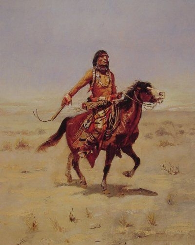 Indian Rider - Oil Painting Reproduction