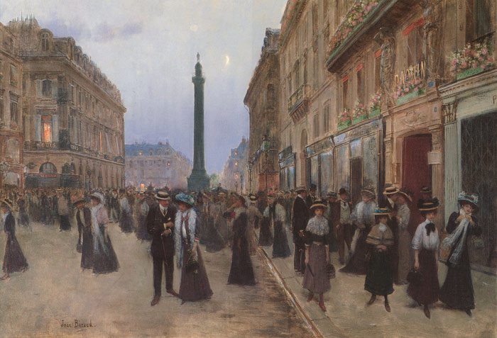 Oil Painting Reproduction of Beraud - La Rue de la Paix