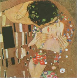 the Kiss(detail) painting, a Gustav Klimt, Austria paintings reproduction, we never sell the