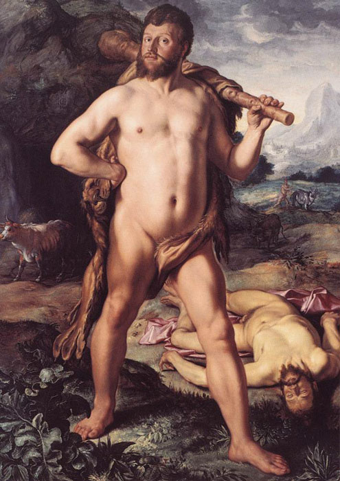 Oil Painting Reproduction of Goltzius- Hercules and Cacus