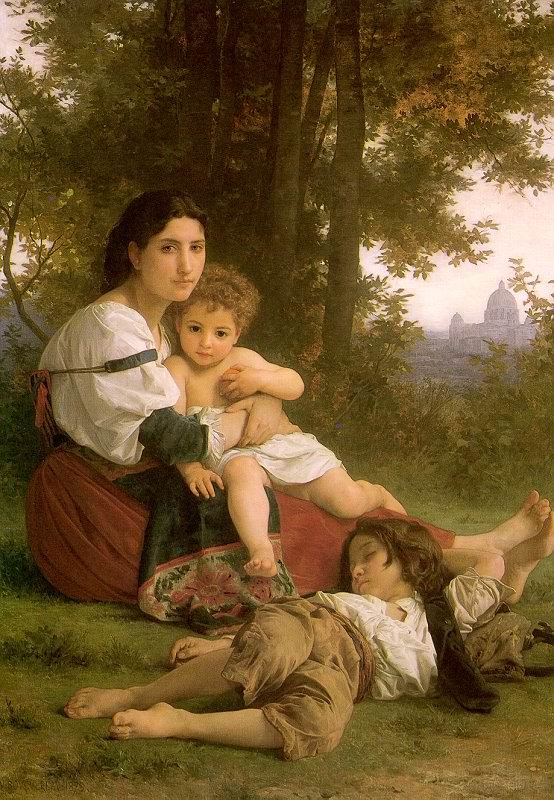 Rest painting, a Adolph William Bouguereau paintings reproduction, we never sell Rest poster