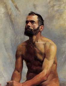 Academic Study (male) Nude, painting, a Henri de Toulouse Lautrec paintings reproduction, we never