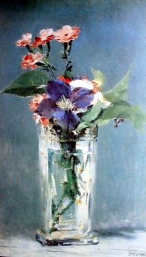 flowers in the glass
