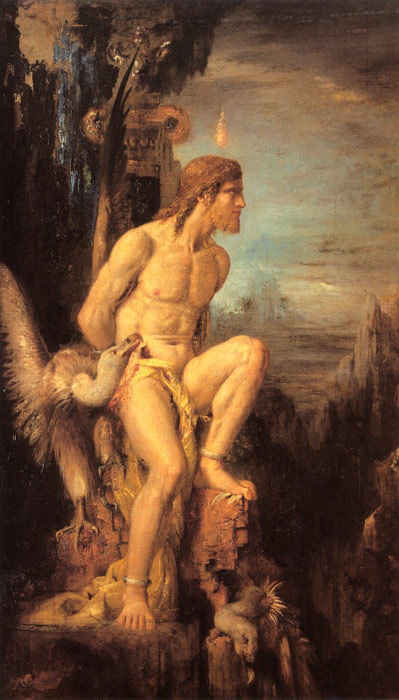 Oil Painting Reproduction of Moreau- Prometheus