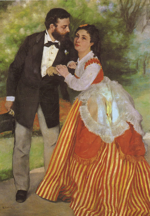 Renoir Oil Painting Reproductions- Alfred Sisley and His Wife