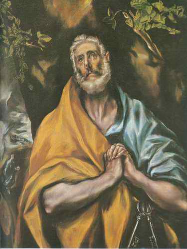 St.Peter in Tears painting, a El Greco paintings reproduction