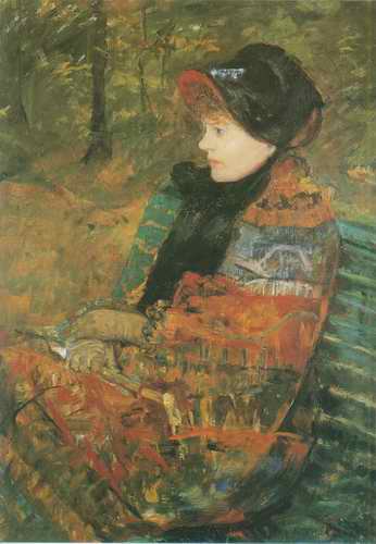 Profile Portrait of Lydia Cassatt (the Artists Si painting, a Mary Cassatt paintings reproduction,