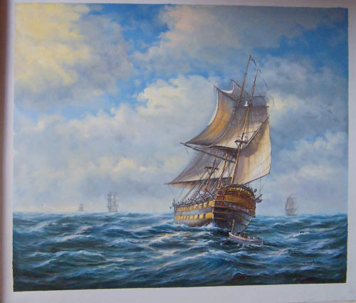 sail ship, warship , jalor painting, a sailing boat lover paintings reproduction, we never sell sail