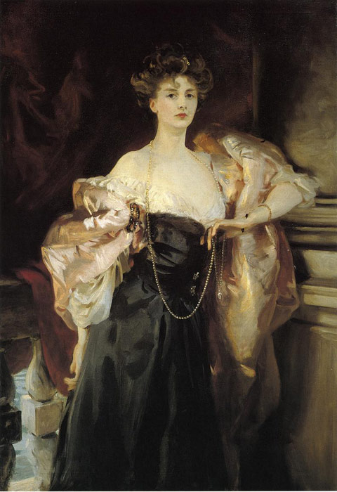 Oil Painting Reproduction of Sargent- Lady Helen Vincent, Viscountess dAbernon