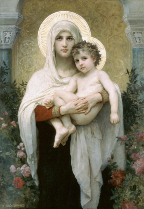 Bouguereau Oil Painting Reproductions- The Madonna of the Roses