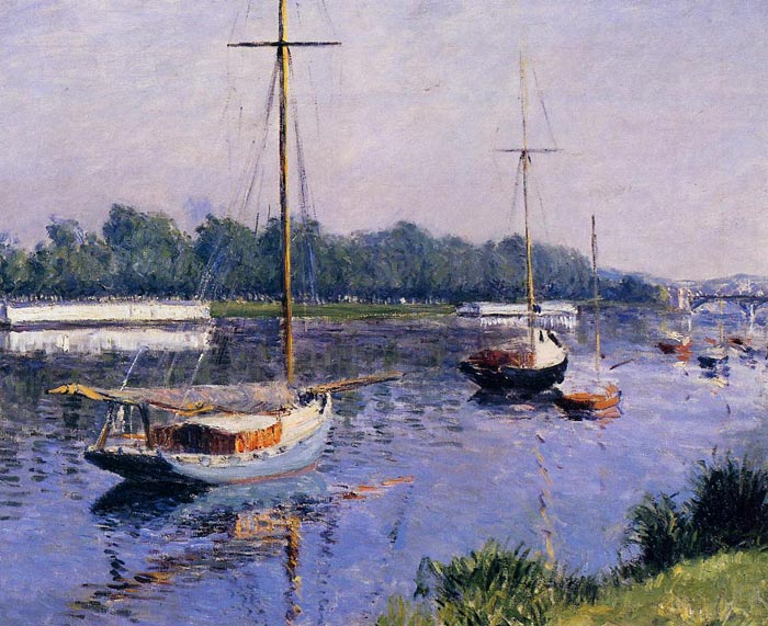 Caillebotte Oil Painting Reproductions- The Basin at Argenteuil