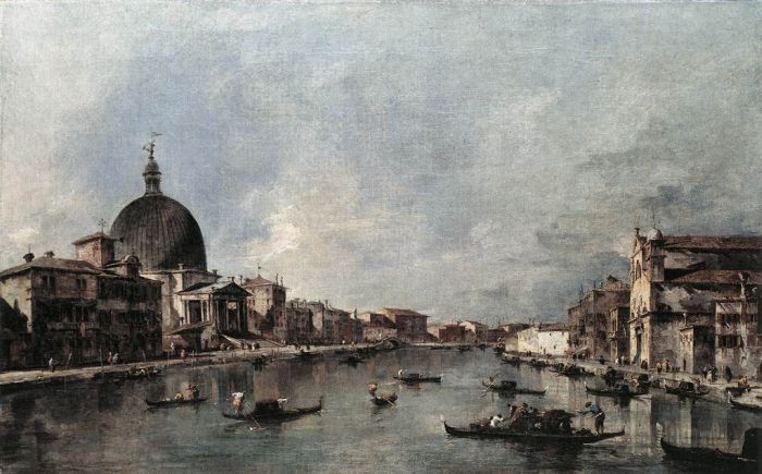 Guardi Reproductions - The Grand Canal with San Simeone Piccolo and Santa Lucia