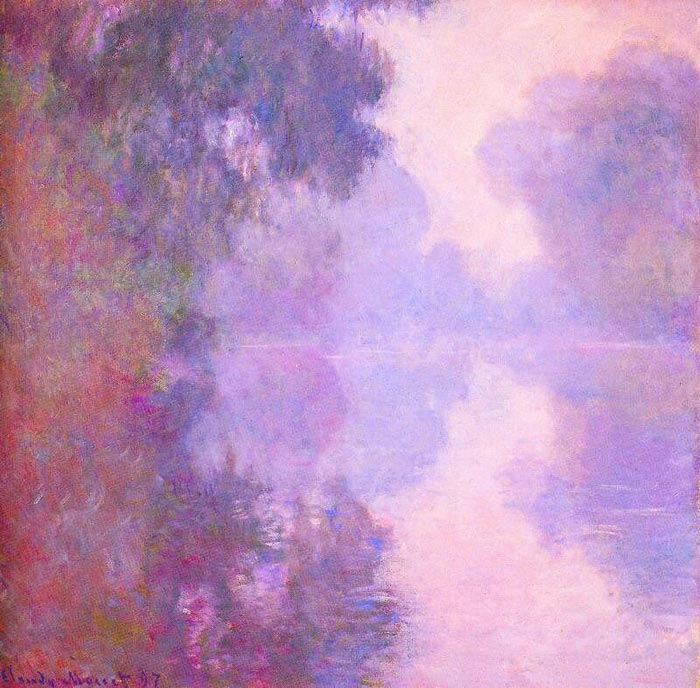 Oil Painting Reproduction of Monet- Misty morning on the Seine