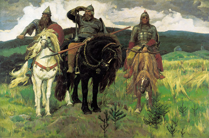 Oil Painting Reproduction of Vasnetsov - Bogatyrs