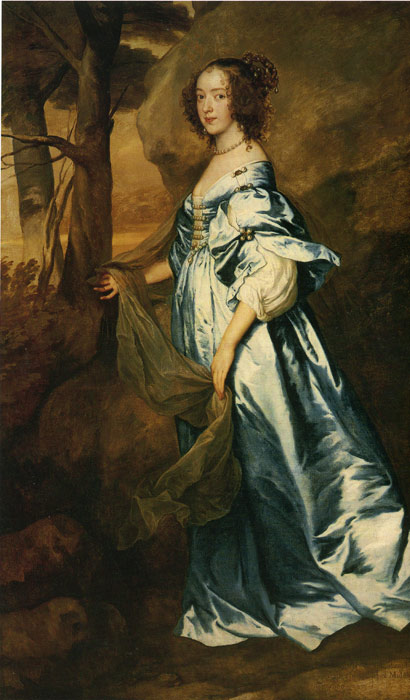 Oil Painting Reproduction of van Dyck - The Countess of Clanbrasil