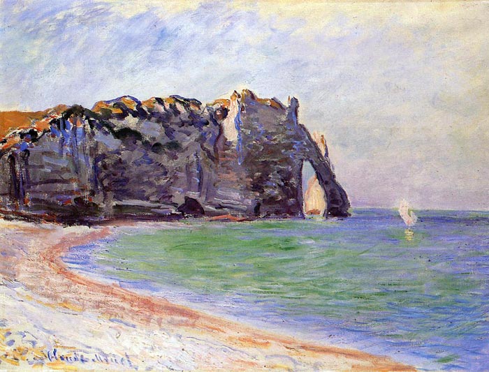 Oil Painting Reproduction of Monet- Etretat, the Porte d Aval